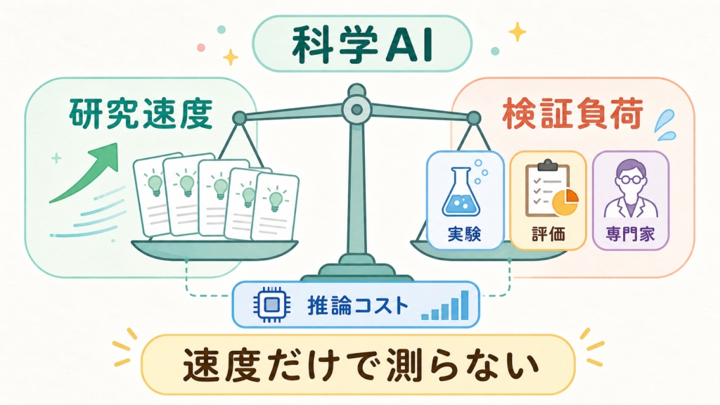 AIと計算資源、科学利用でも検証コストが焦点にの図解