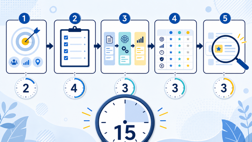 15分でAIを使える業務を見つける5ステップ