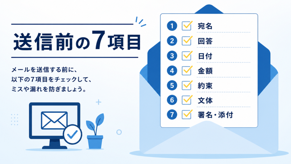 ChatGPTで作ったメールを送信する前の7項目