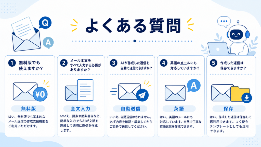 ChatGPTのメール返信プロンプトに関するよくある質問