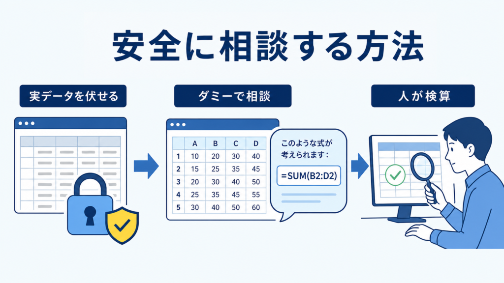 仕事のスプレッドシートをChatGPTへ安全に相談する方法