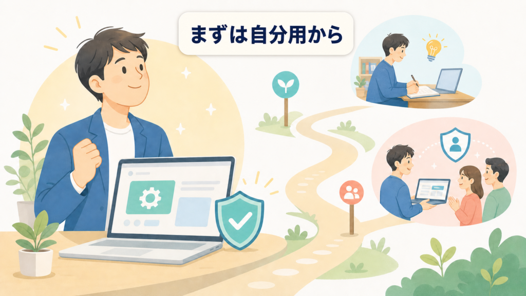 非エンジニアが自分用の小さなツールから始める流れ