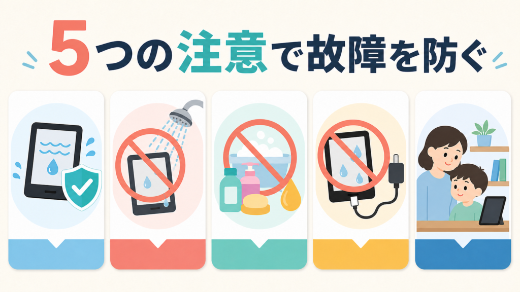 Kindleをお風呂で使う5つの注意点