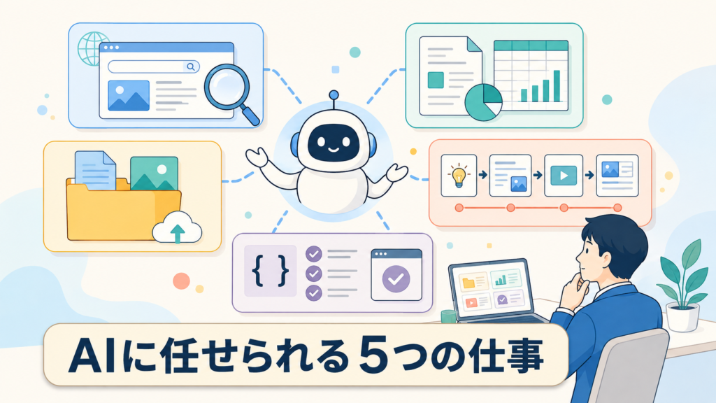 AIエージェントに任せられる代表的な5つの仕事