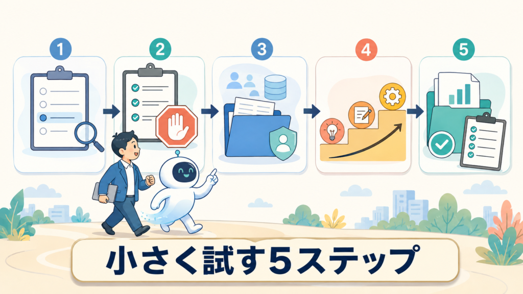初心者がAIエージェントを安全に試す5ステップ
