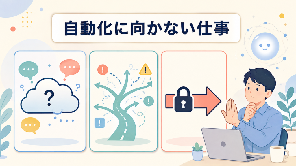 自動化に向かない仕事の見分け方