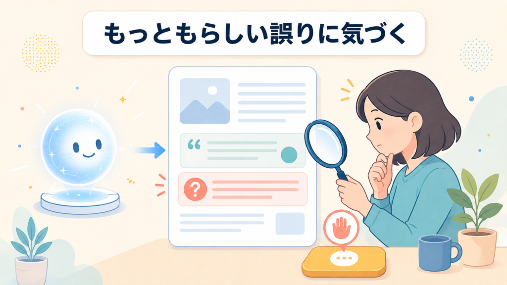なぜAIの出力を確認する必要があるのか