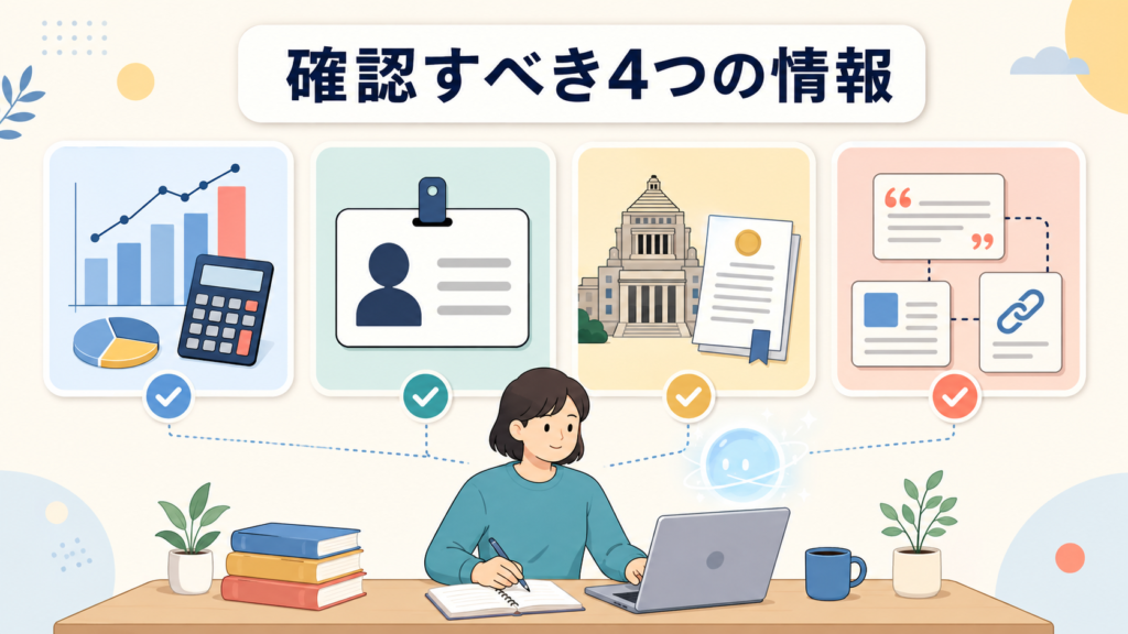 ファクトチェックが特に必要な4種類の情報