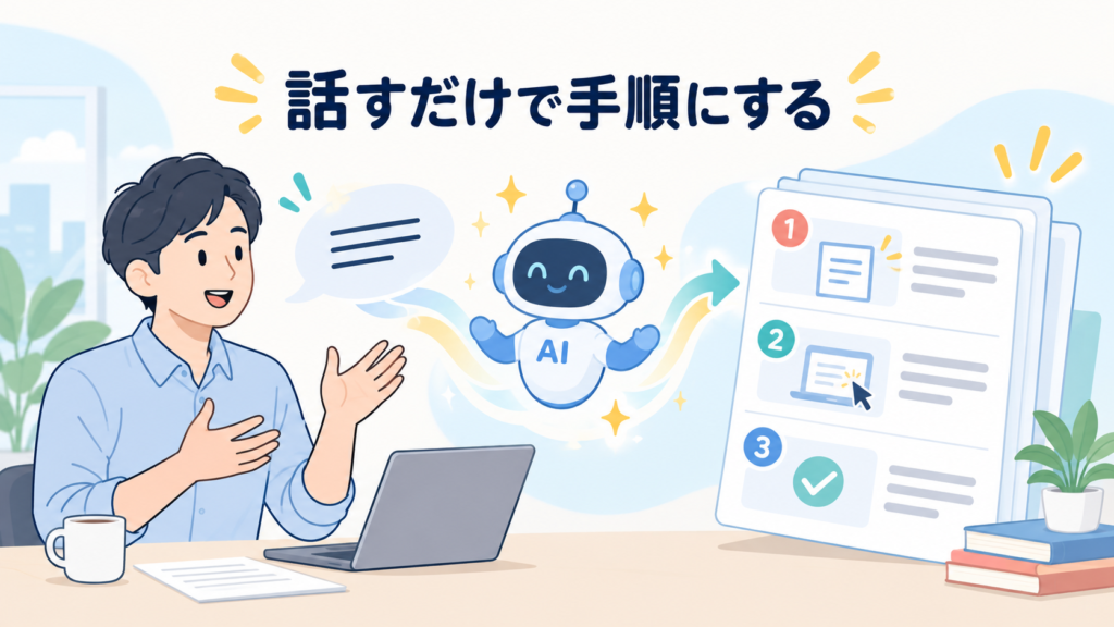 マニュアル化の負担はAIで減らせる