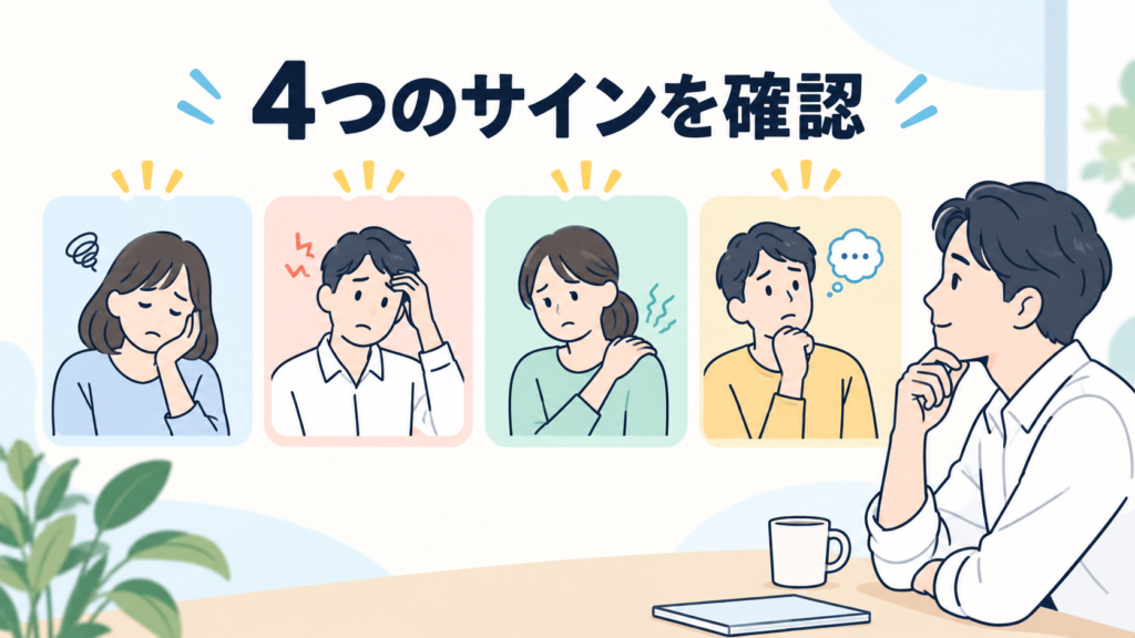 限界を示す4つのサイン