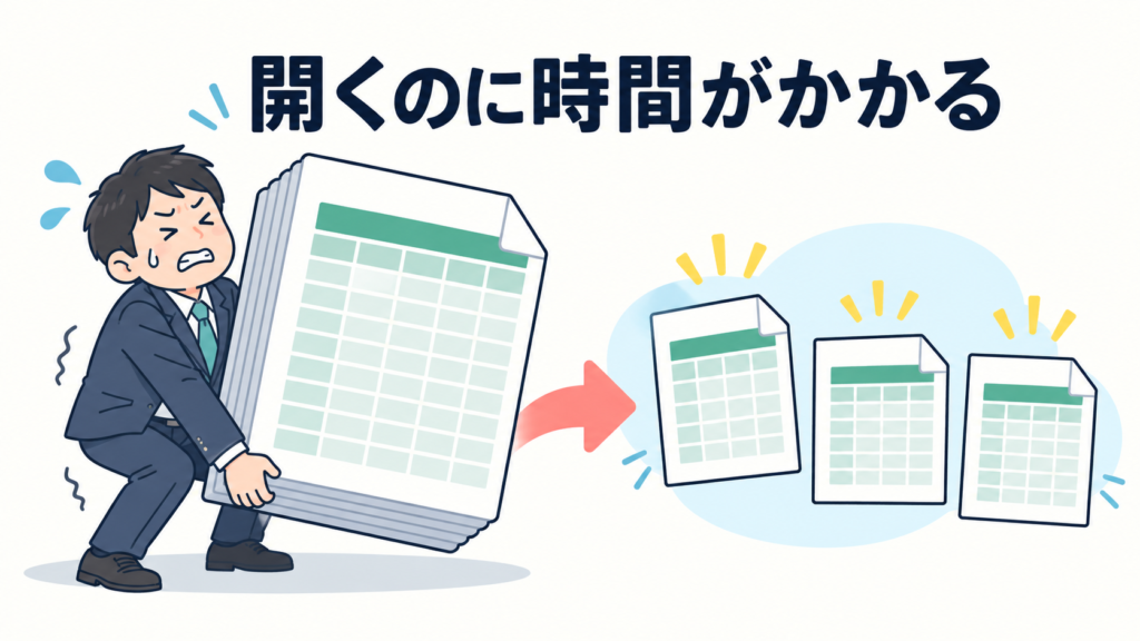 サイン①|開くのに時間がかかる、動作が重い