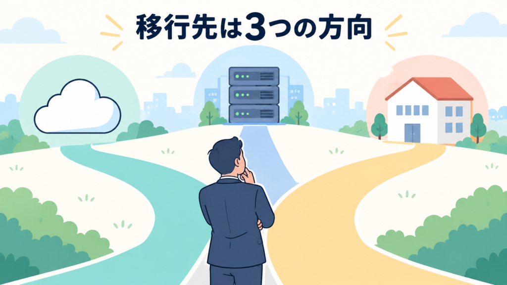 移行先の3つの選択肢