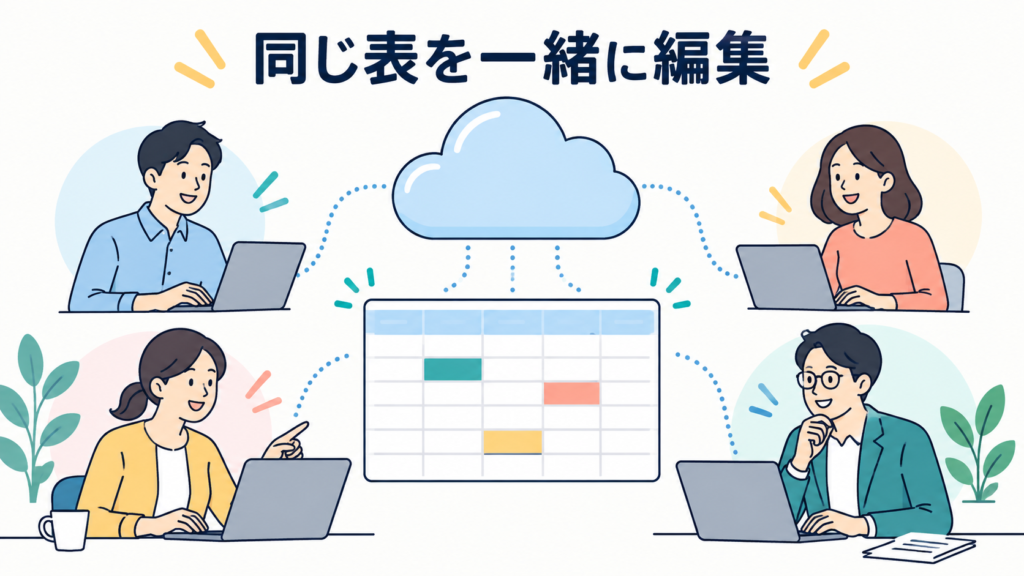 対処②｜クラウド上に置いて同時編集する