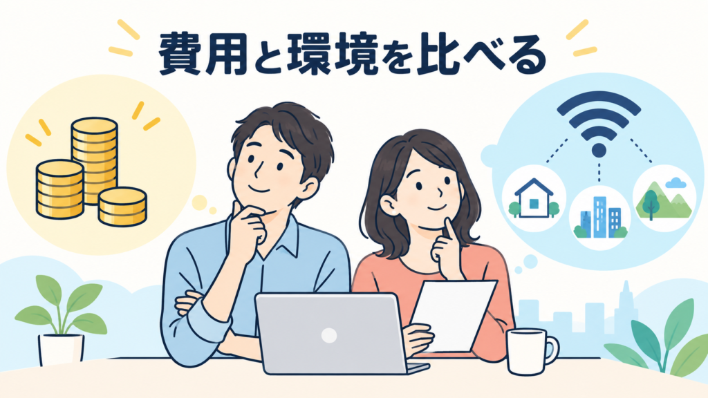 費用と使える環境の違い