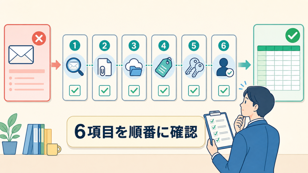 GASでメールを自動転記できないときの6つの確認