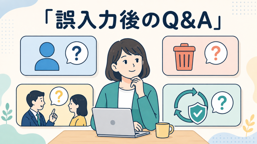 生成AIへの誤入力に関するよくある質問