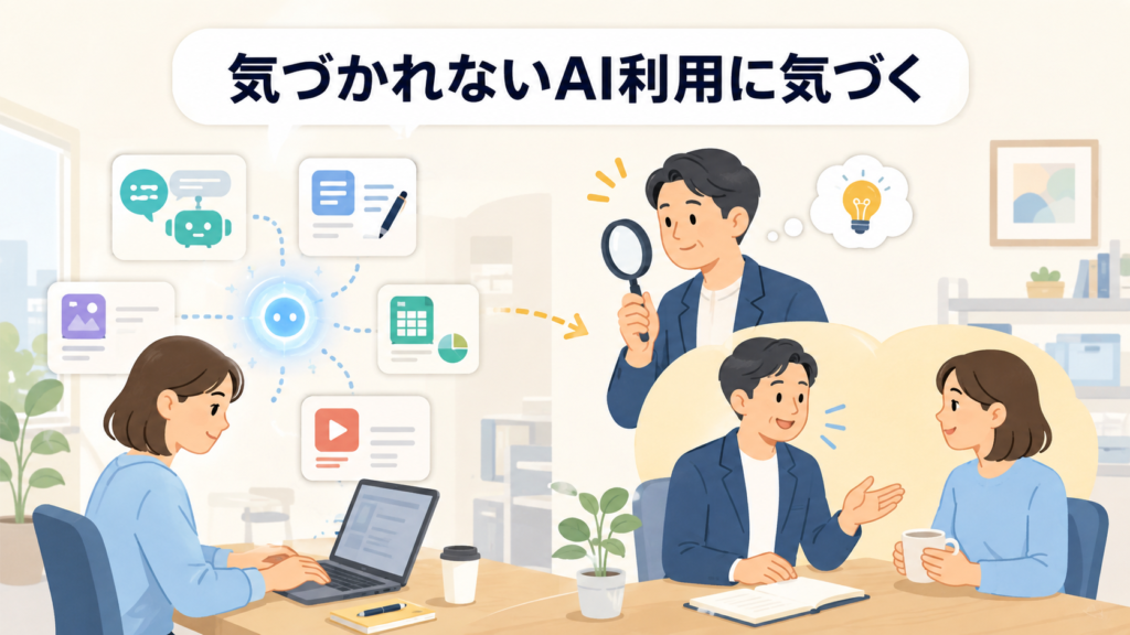 管理が行き届かないAI利用に気づくには|シャドーAIとは