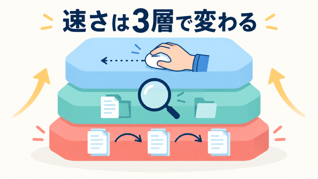 速さを決める3つの層