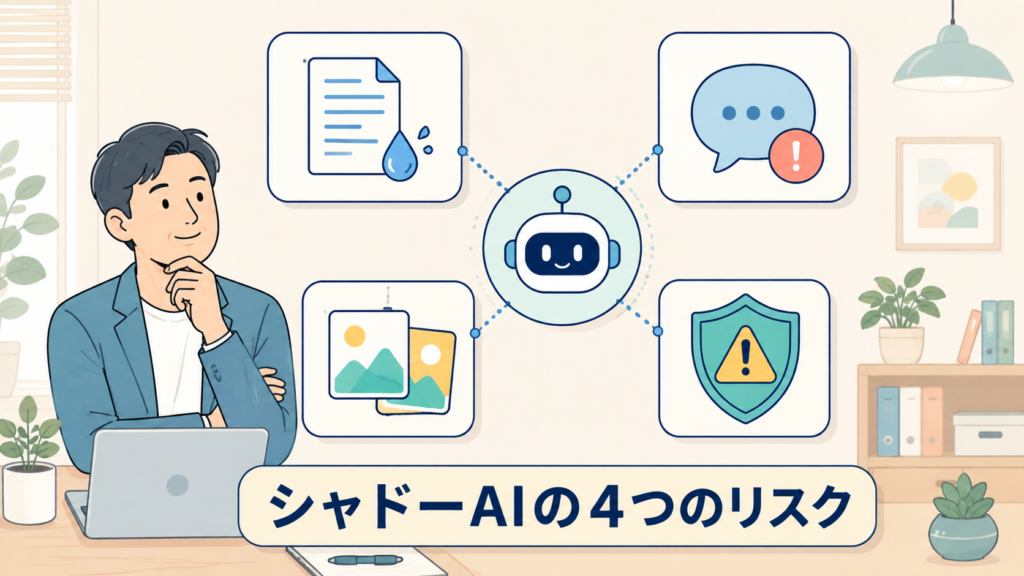 シャドーAIで起きる4つのリスク