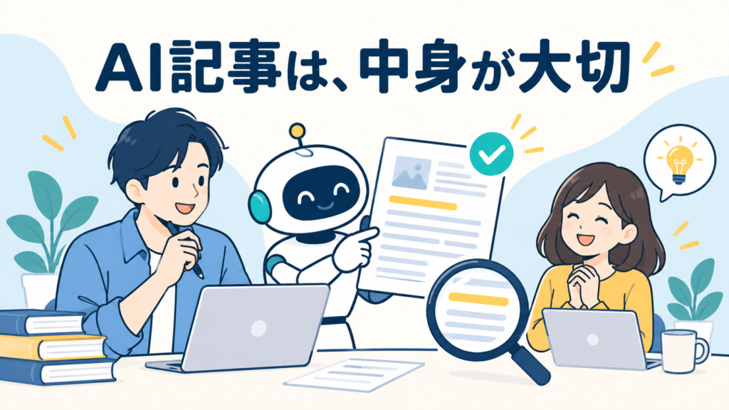 Googleは「AIで書いたか」ではなく「役に立つか」で評価する